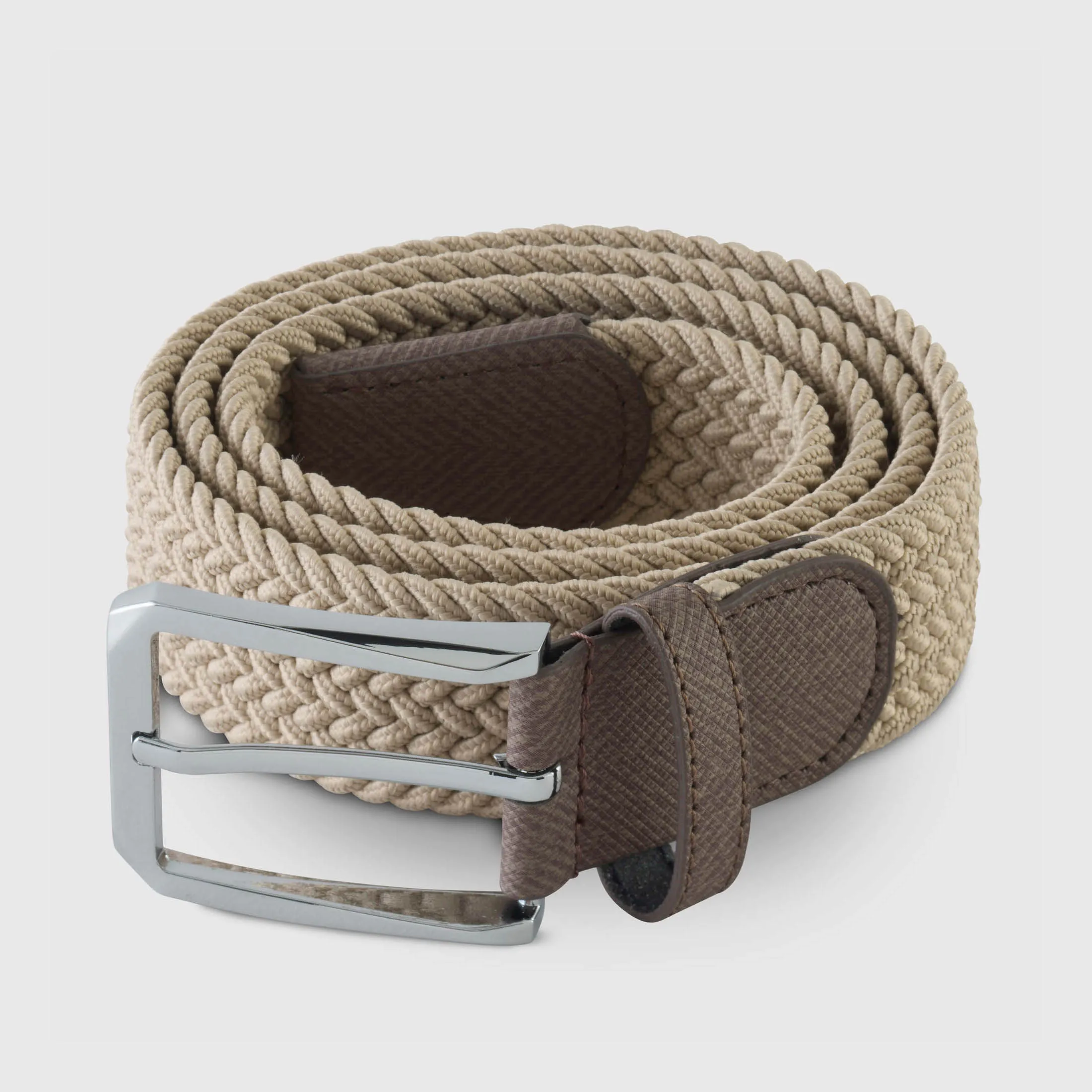 SAND WOVEN STRETCH BELT