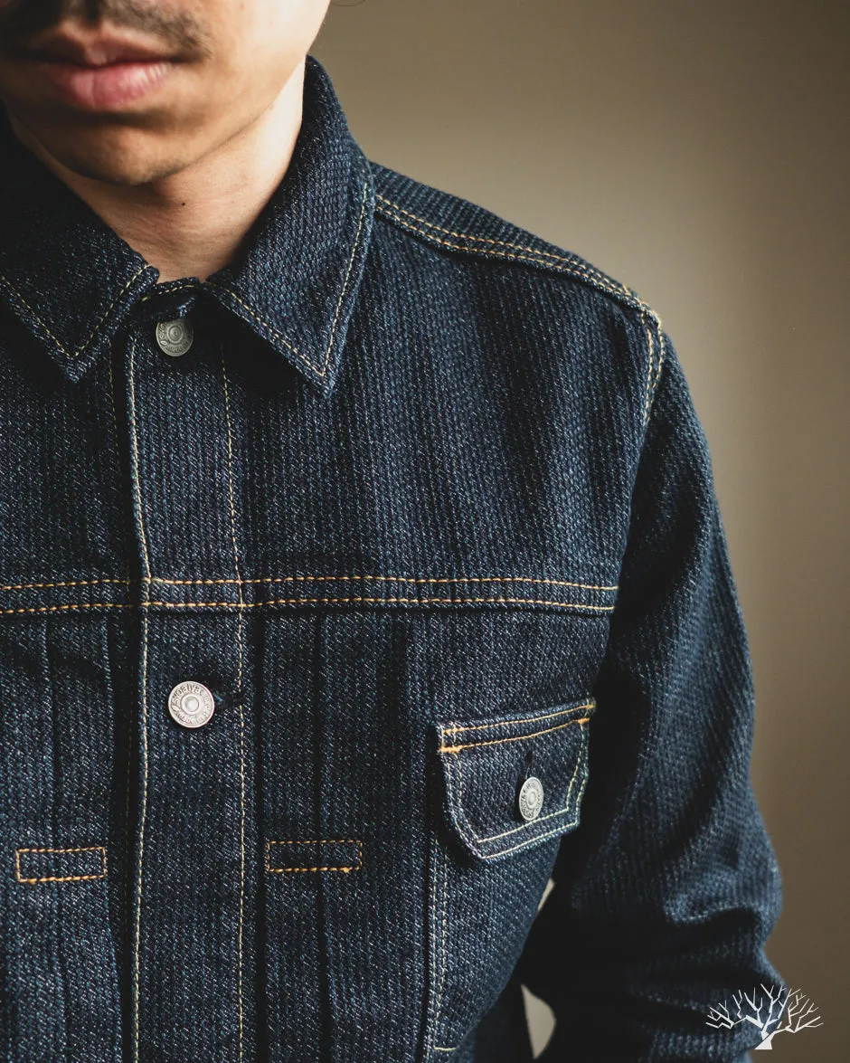 Sashiko Type 2 Jacket - Indigo x Indigo