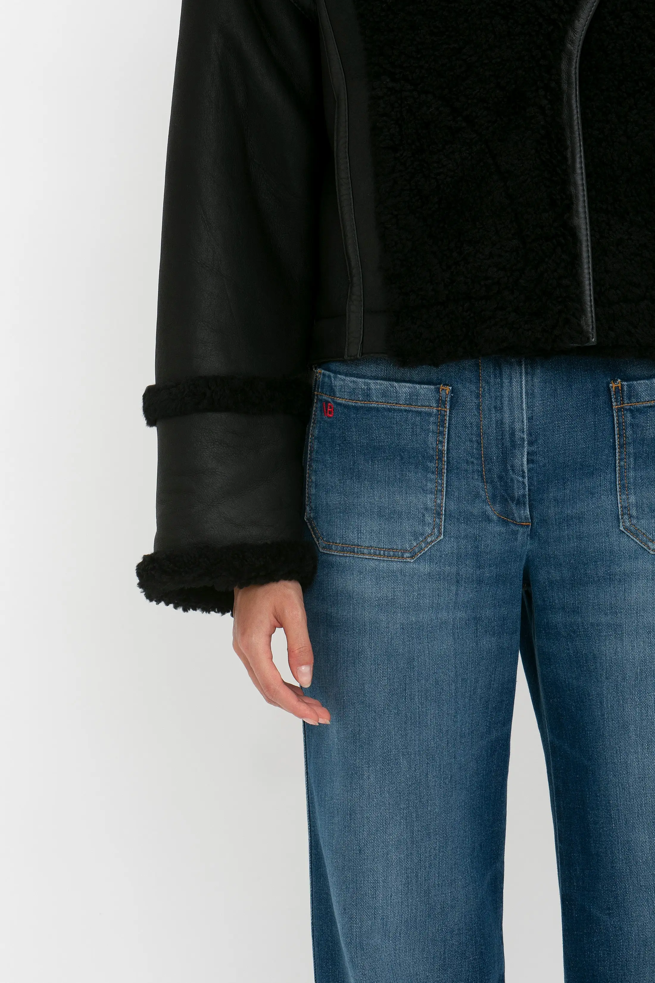 Shearling Jacket In Black