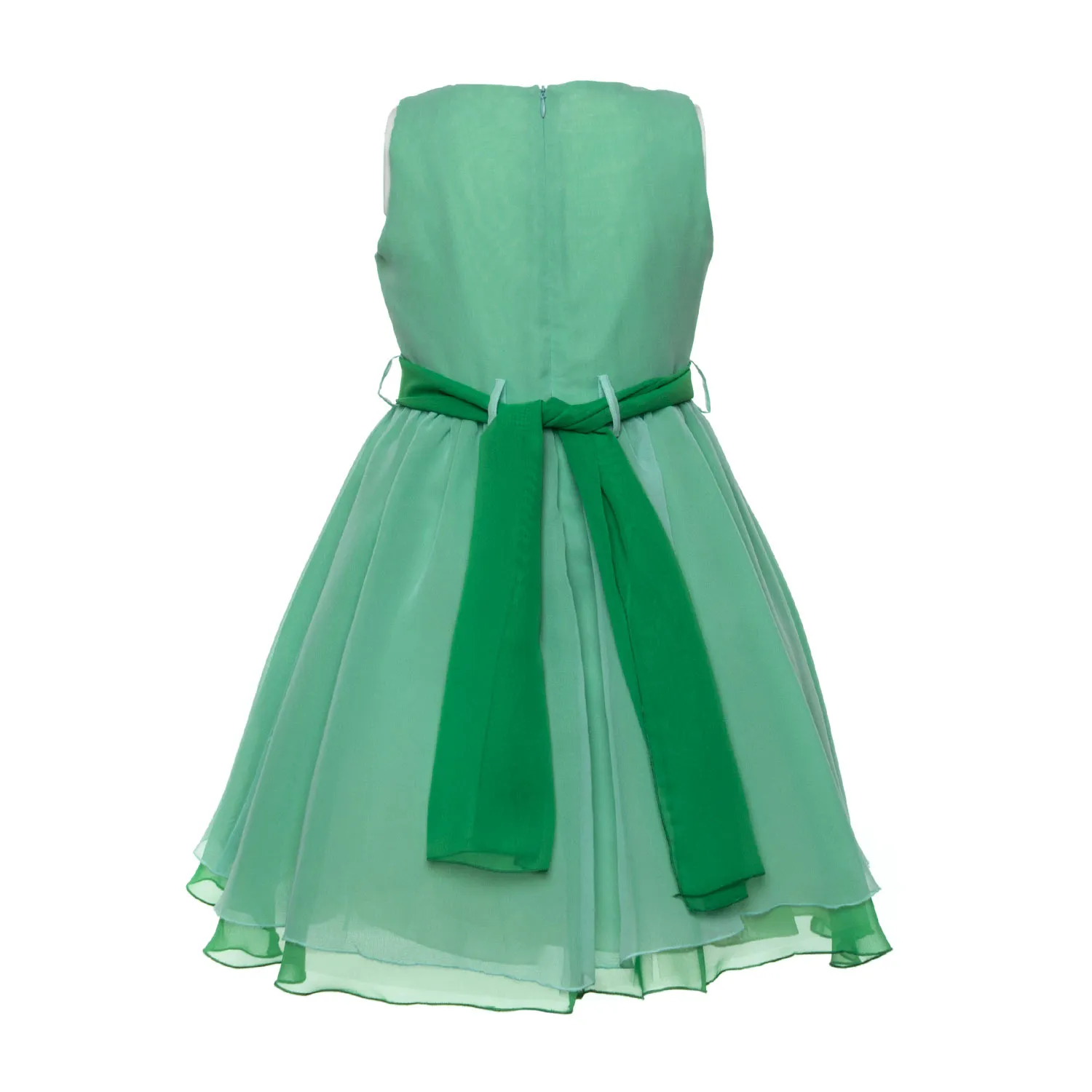 Special Day Elegant Green Dress For Girls