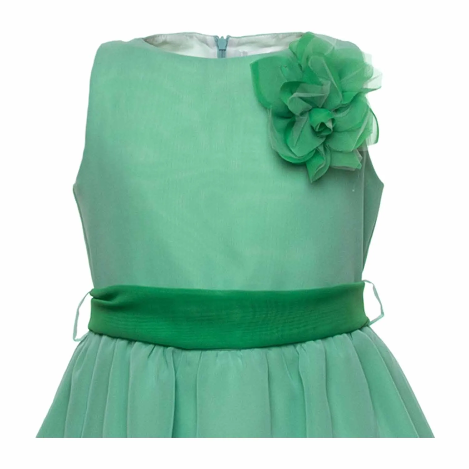 Special Day Elegant Green Dress For Girls