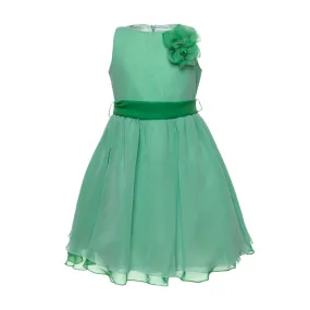 Special Day Elegant Green Dress For Girls