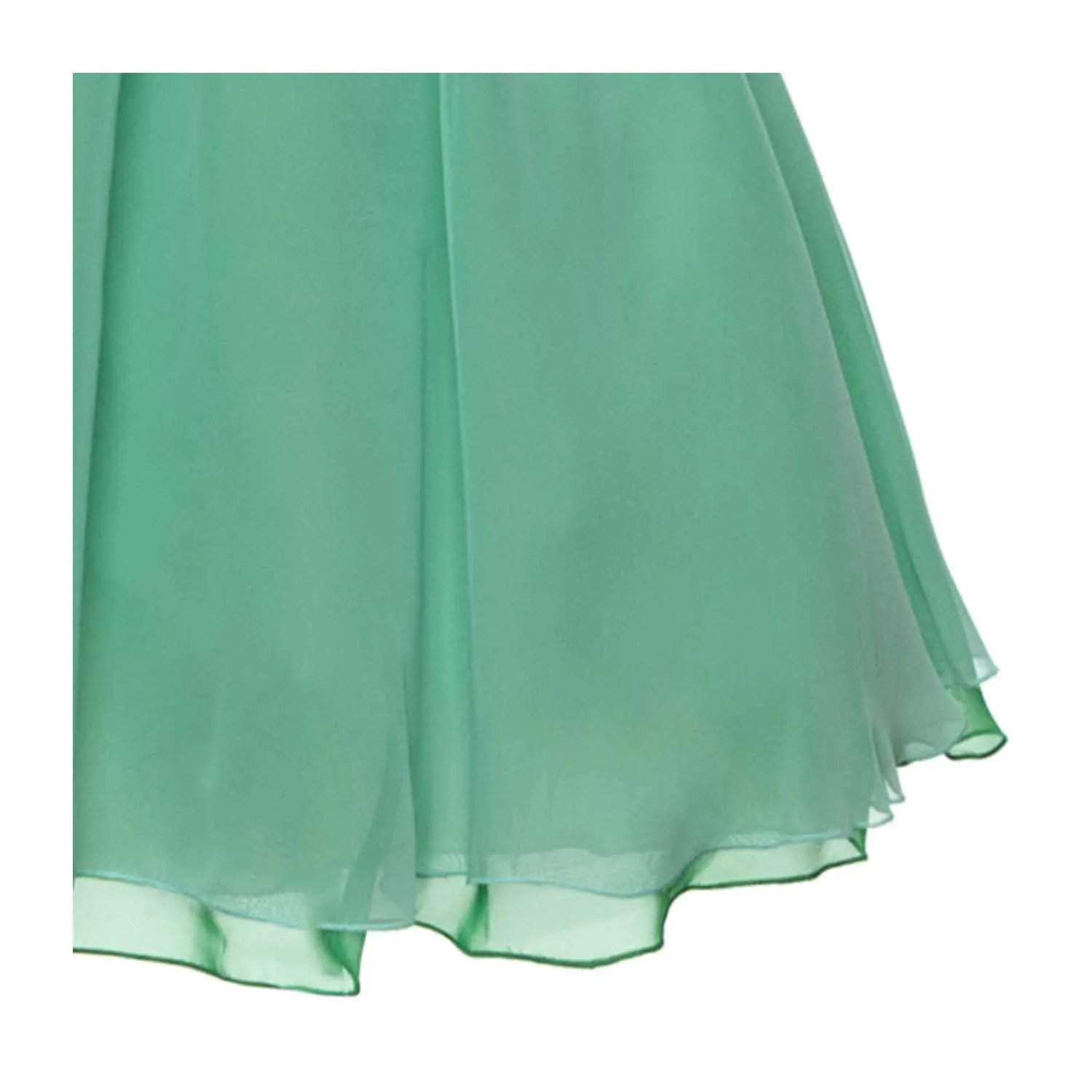 Special Day Elegant Green Dress For Girls