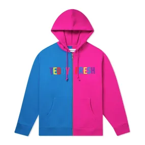 Split Zip-Up Hoodie