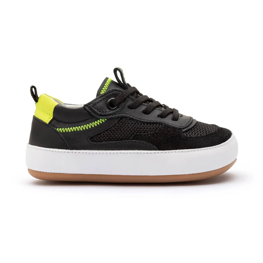 Step Sneakers - Black / Black / Amarelo Neon