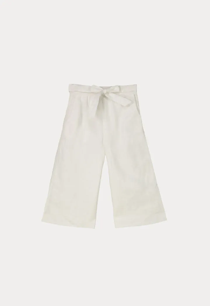 Straight Fit Linen Culottes