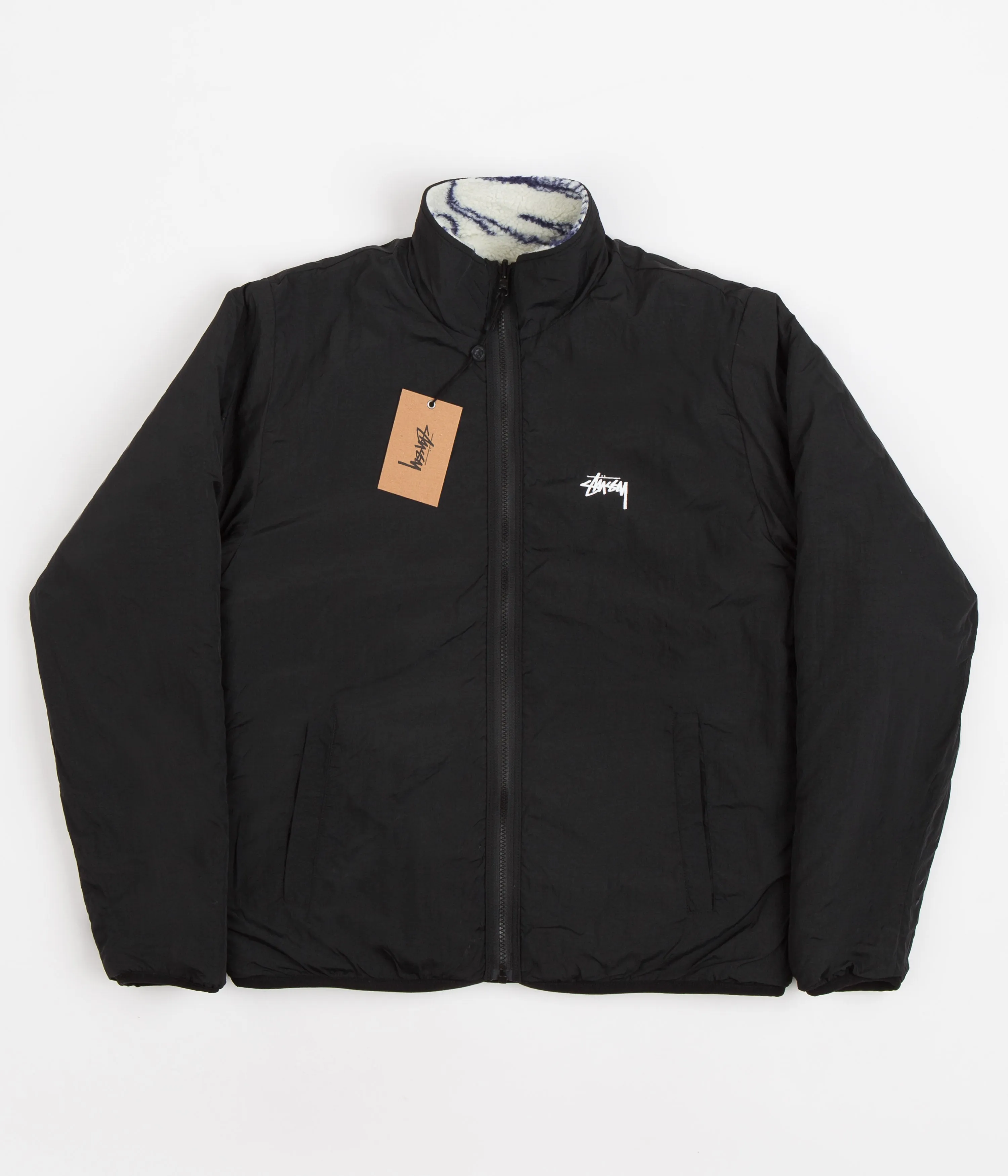 Stussy Dragon Sherpa Jacket - Natural