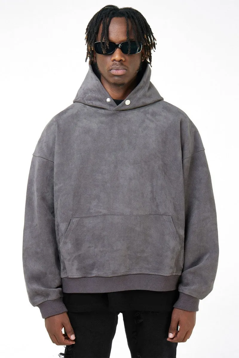 Suede Loose Hoodie