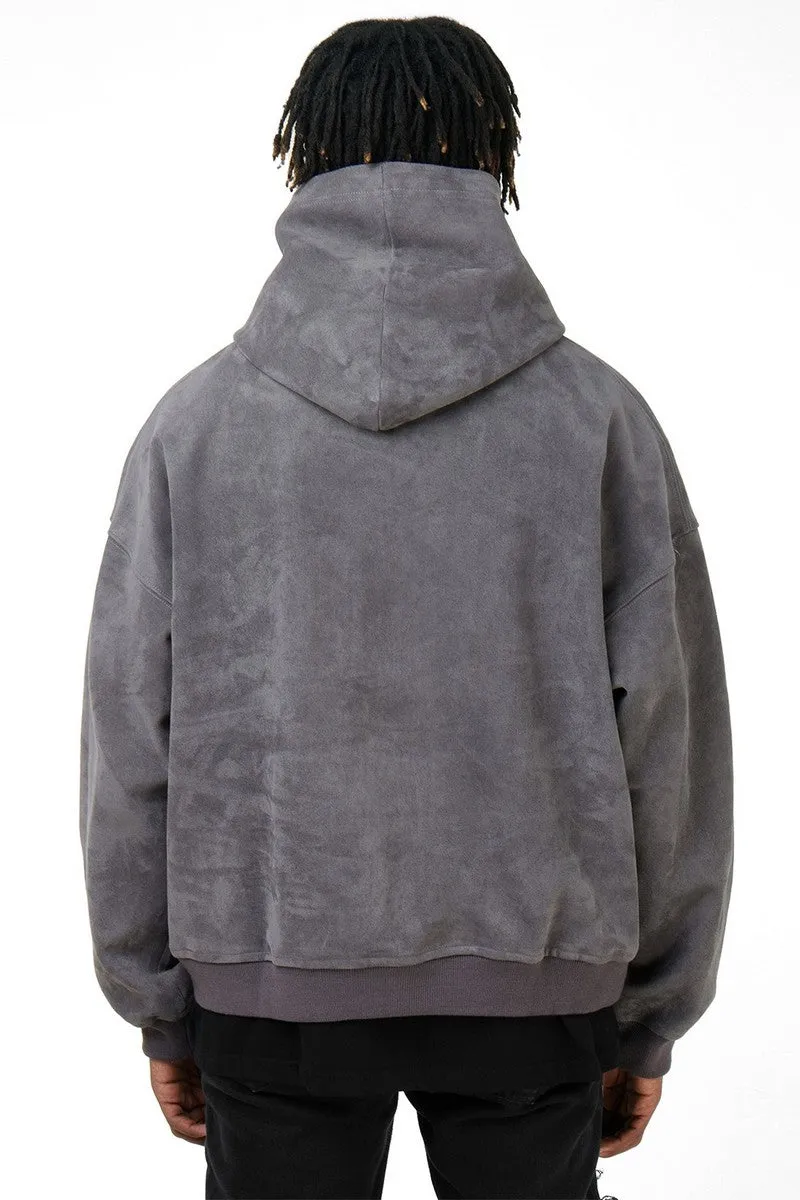 Suede Loose Hoodie