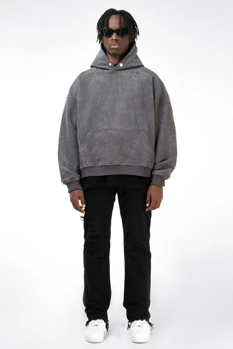 Suede Loose Hoodie