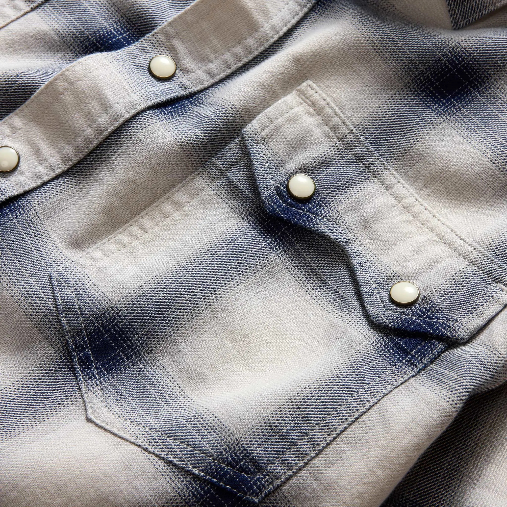 The Frontier Shirt in Indigo Shadow Plaid