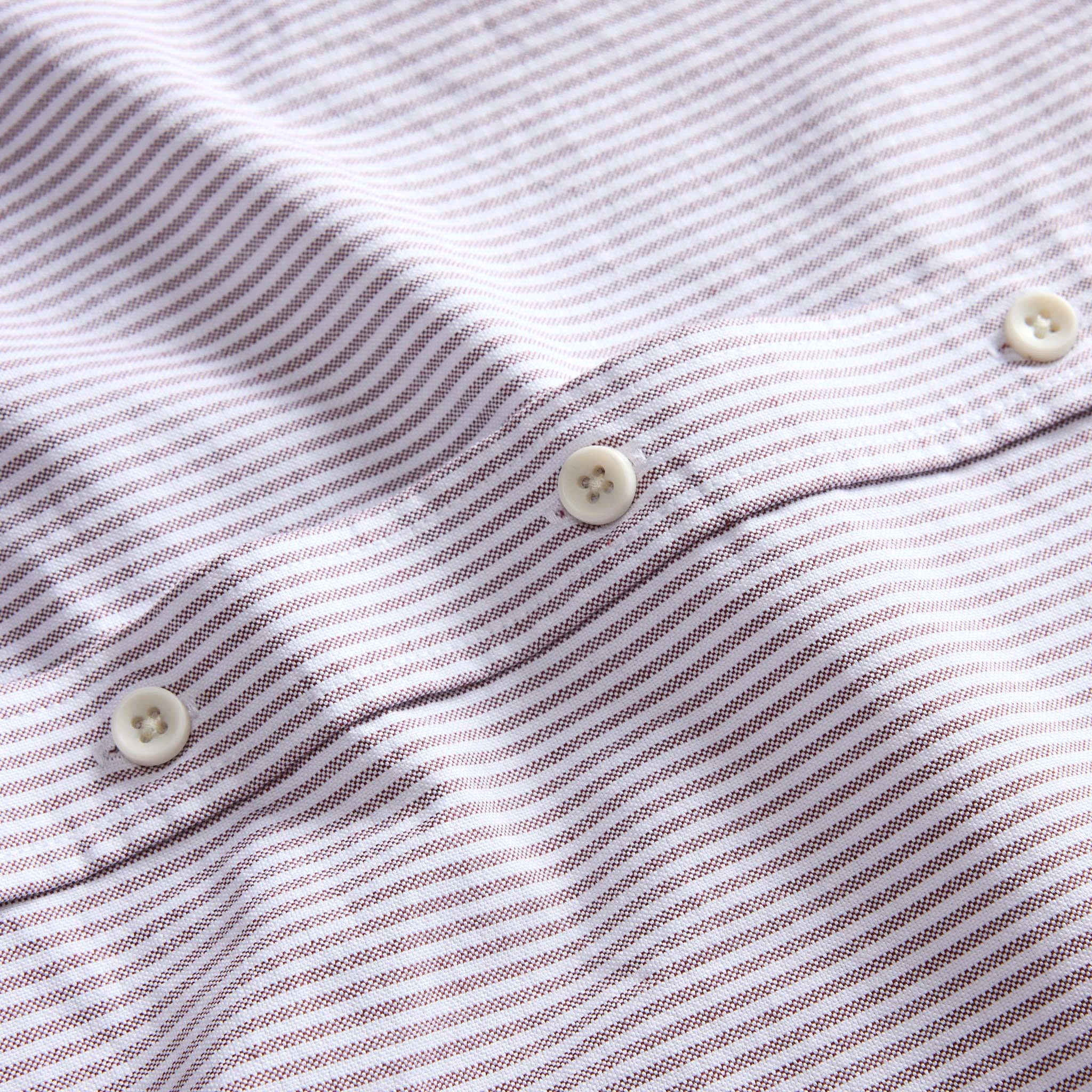 The Jack in Burgundy University Stripe Oxford