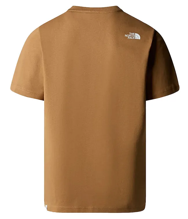 The North Face Mens Berkeley California Pocket T-Shirt Utility Brown