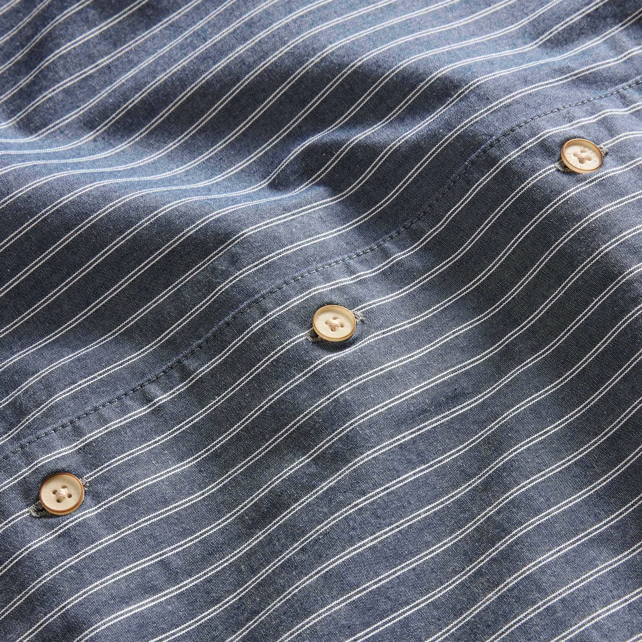 The Tulum Shirt in Midnight Stripe