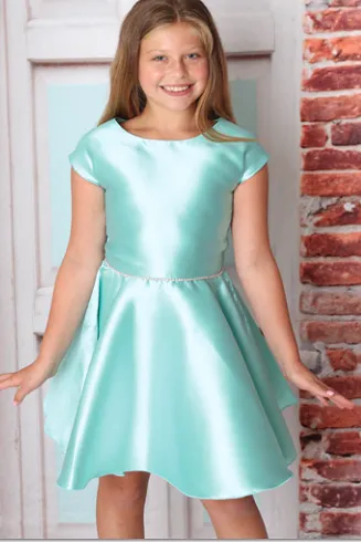 Tiffany Blue Cap Sleeve Dress