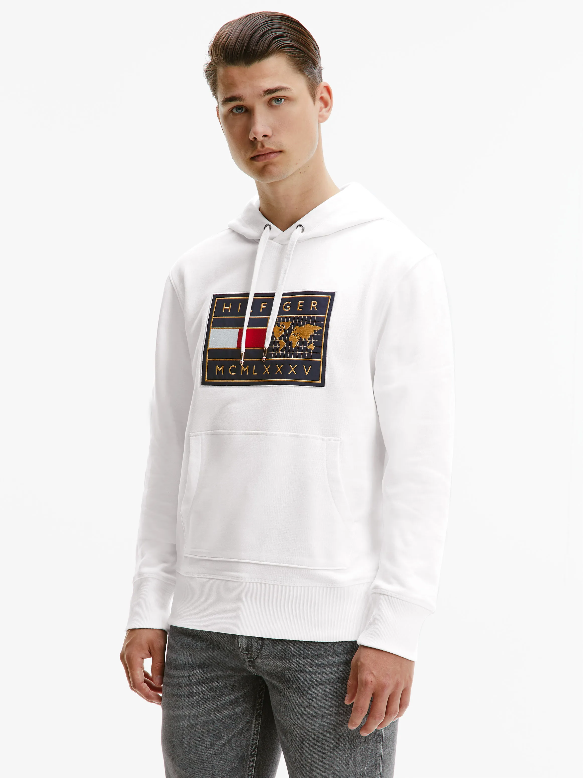 Tommy Icons Earth Badge Hoodie | Hoodies | Tommy Hilfiger