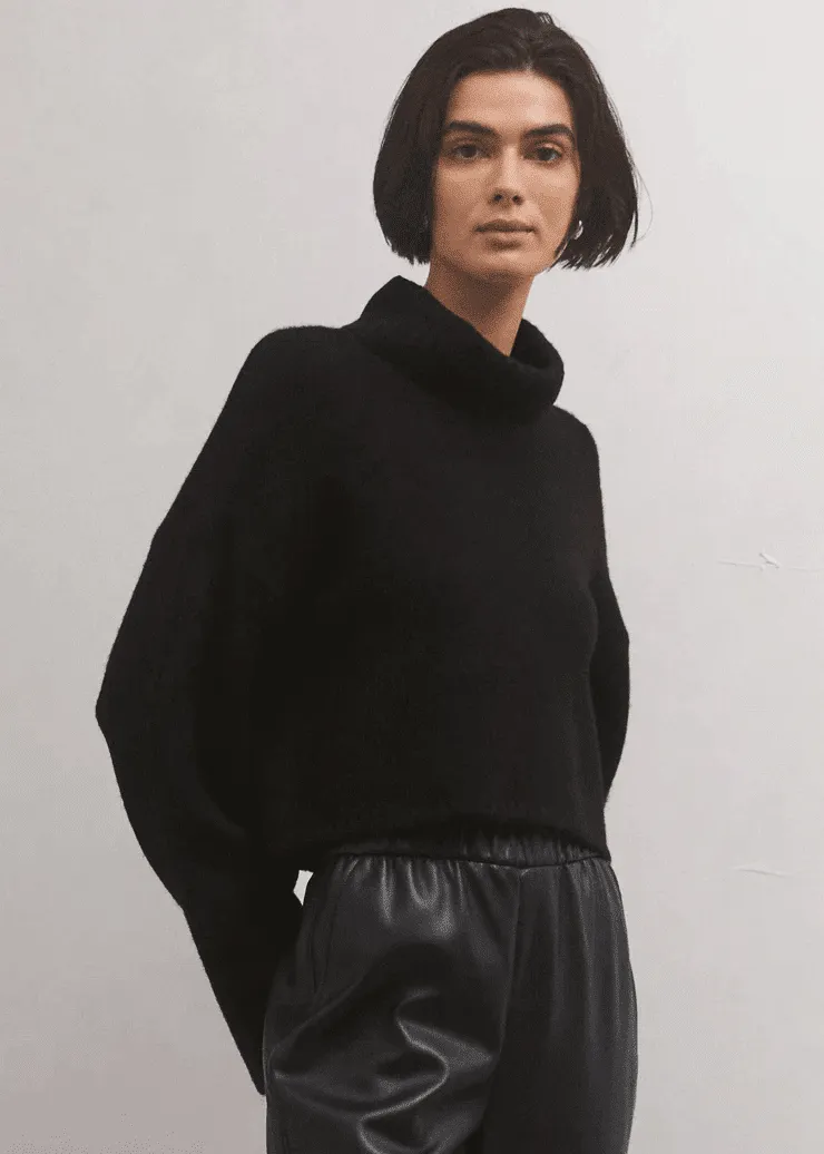 Ursa Turtleneck Sweater - Black