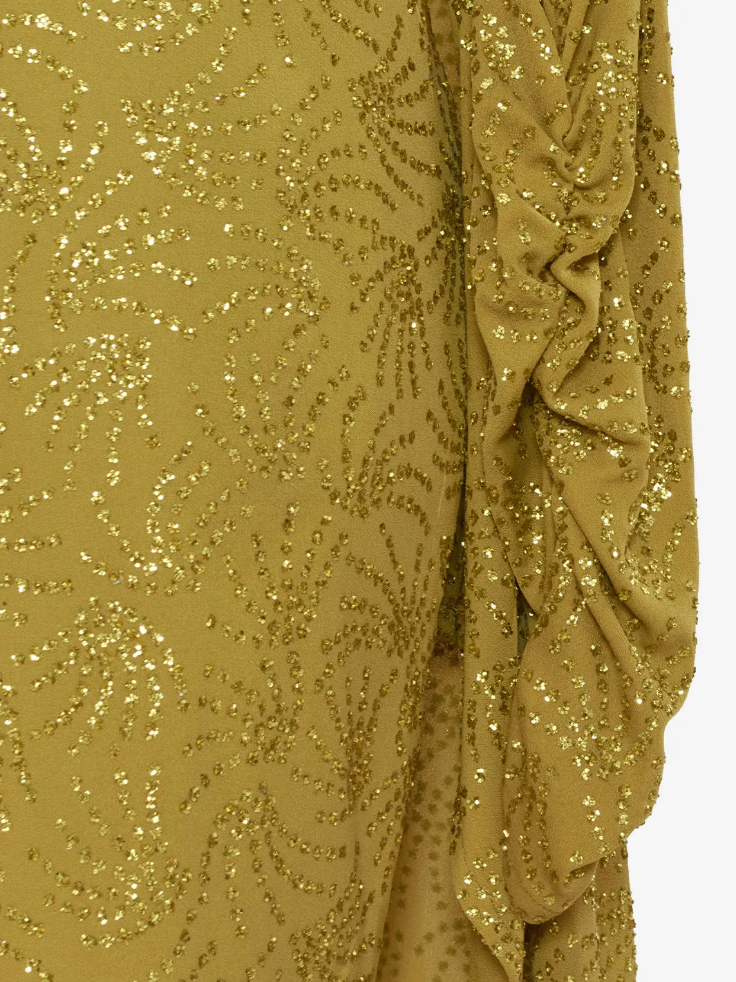 Vintage dress with green sequins - '80s