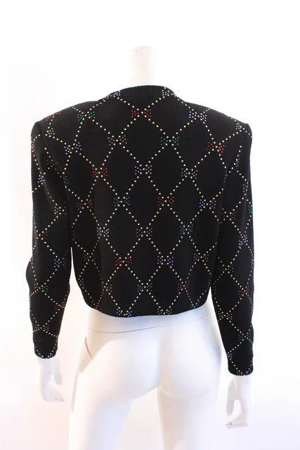 Vintage ST. JOHN Studded Sweater Jacket