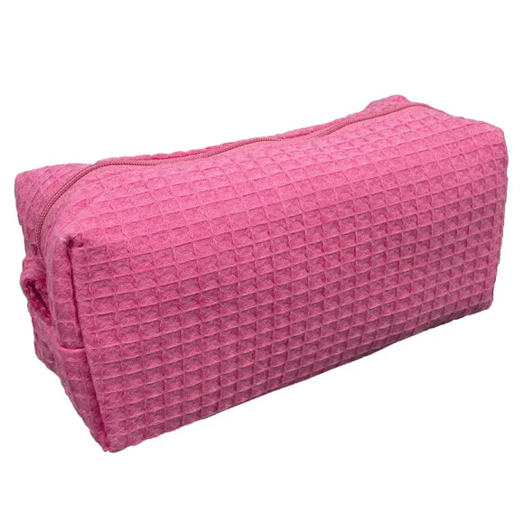 Waffle Weave Cosmetic Bag