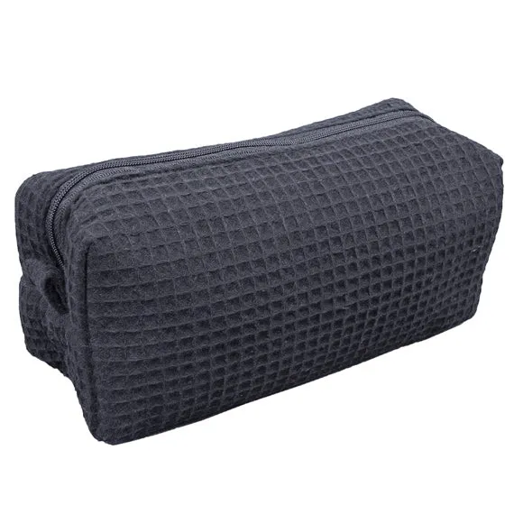 Waffle Weave Cosmetic Bag