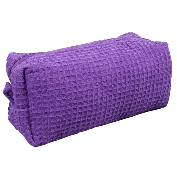 Waffle Weave Cosmetic Bag