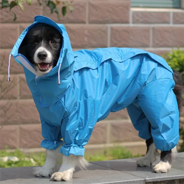 Waterproof Pet Raincoat for Medium to Large Dogs- Outdoor Pet Clothing Coat