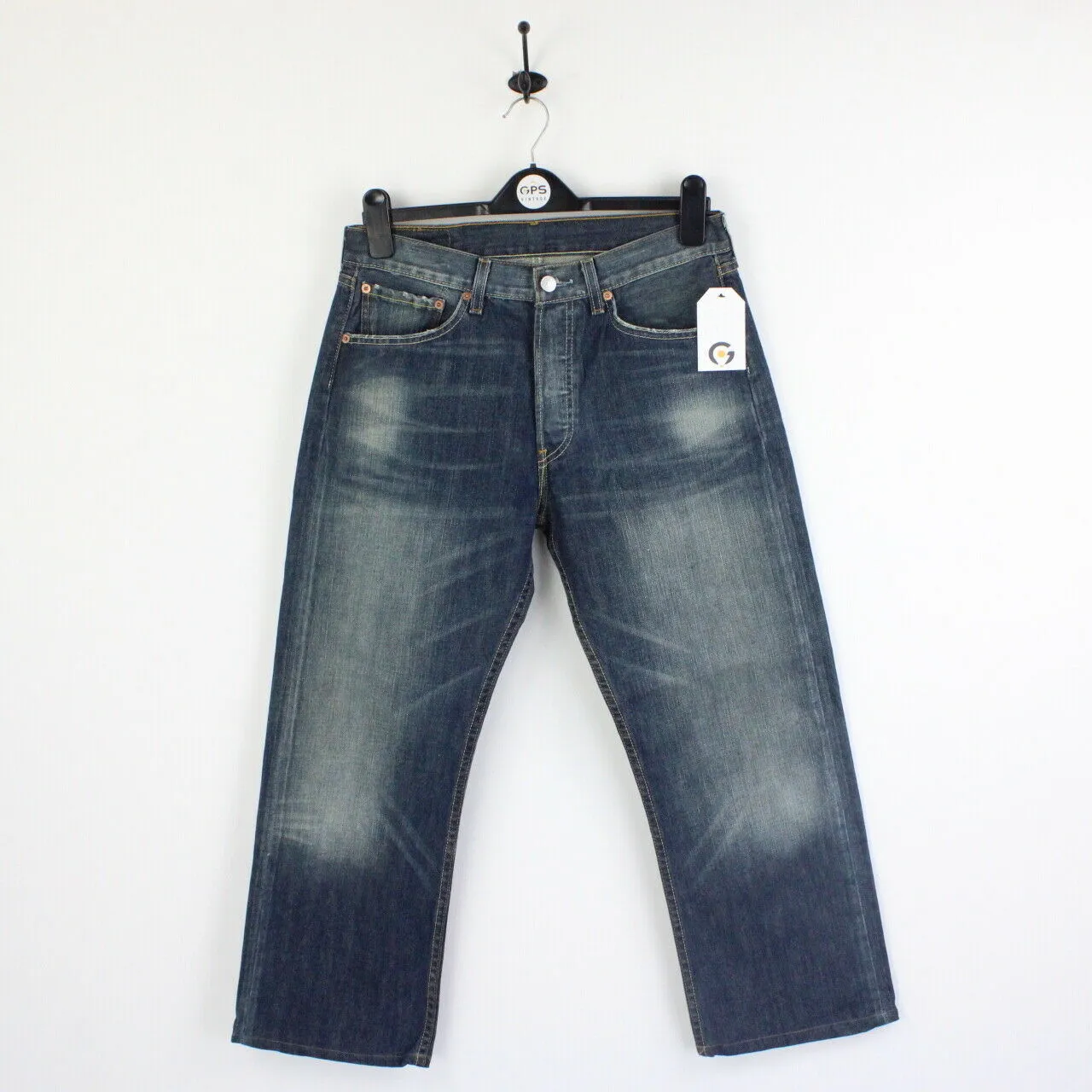 Womens LEVIS 501 Jeans Dark Blue | W32 L26