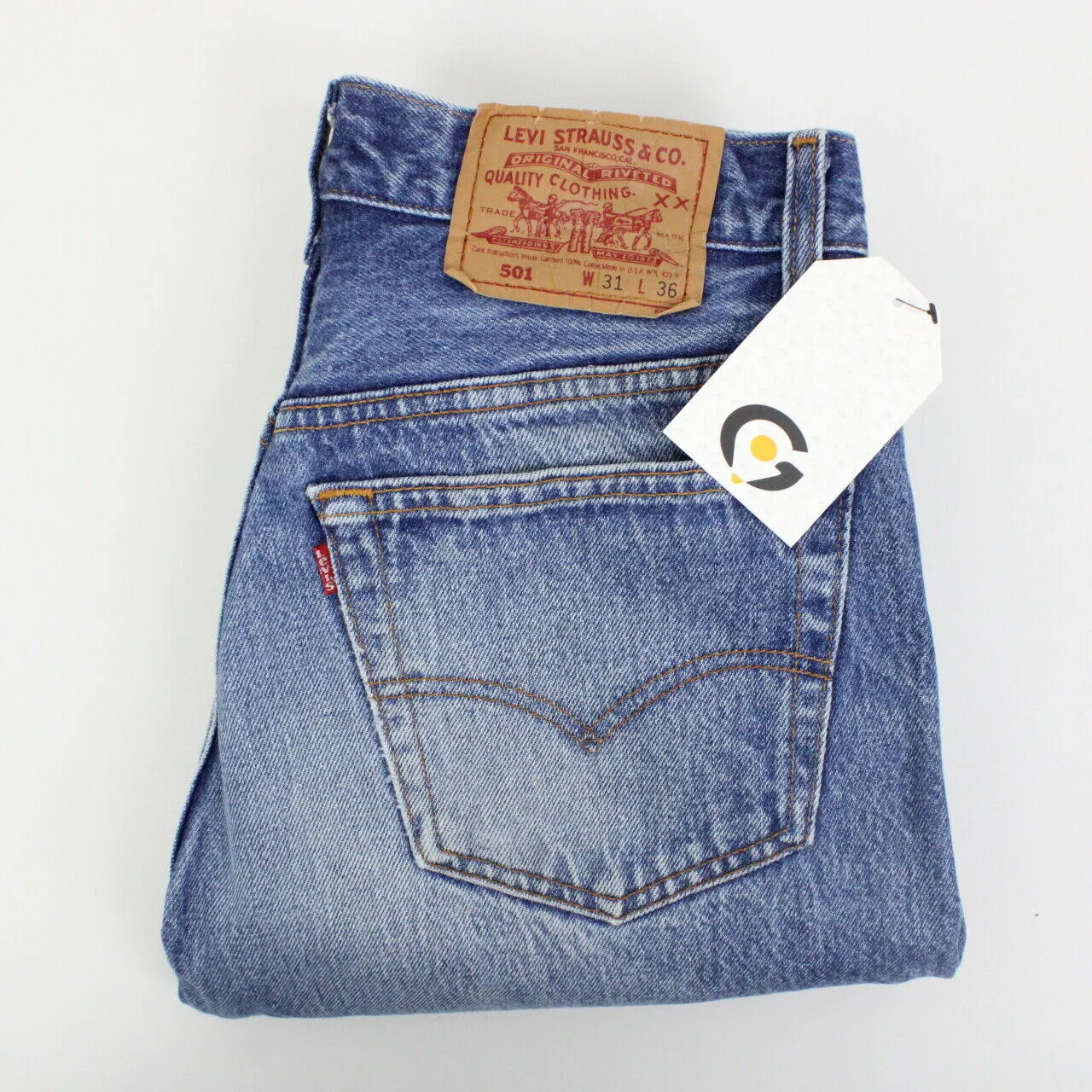 Womens LEVIS 501 Jeans Mid Blue | W29 L32