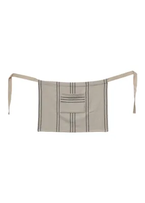 Woven Cotton Striped Waist Apron