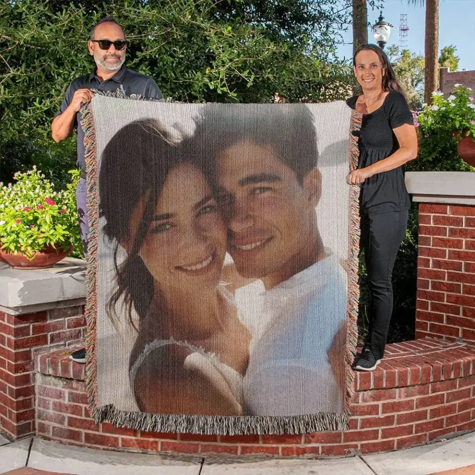 Woven Photo Blanket - 100% Cotton