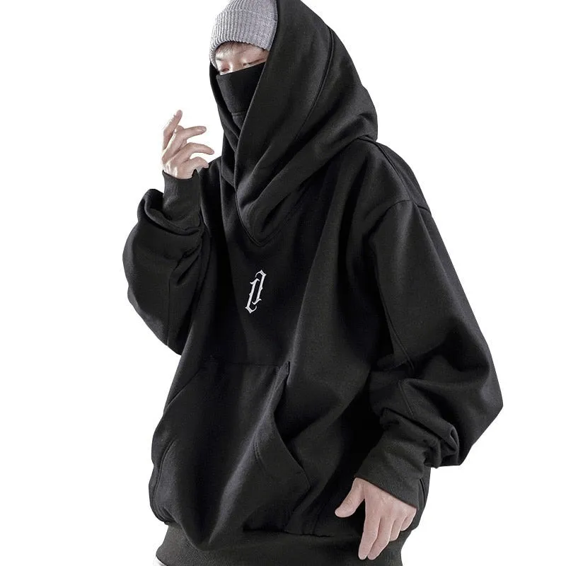 Xituodai Spring autumn High collar hoodie loose comfortable Men's clothes Harajuku Hiphop streetwear Fleece hooded oversize Swea